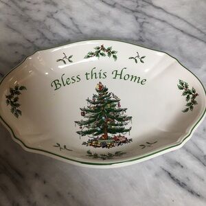 Spode Christmas Tree Oval Serving Dish